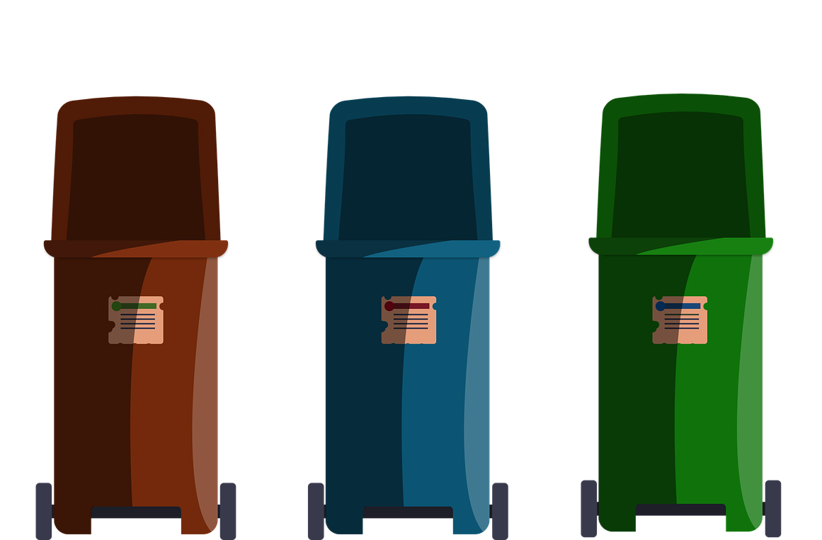 Ilustracija kontejnera za smeće 