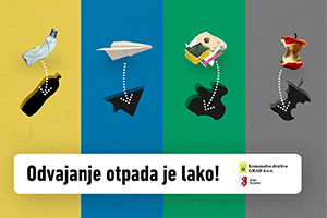Ilustrativni plakat kampanje za odvajanje otpada