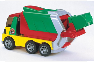 Slika igračke kamiona za odvoz smeća